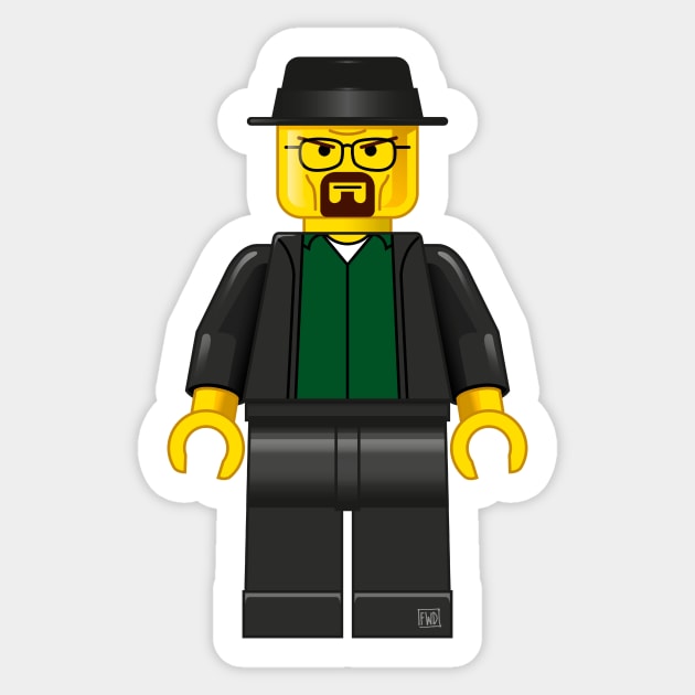 Lego Walter White Sticker by Famous When Dead